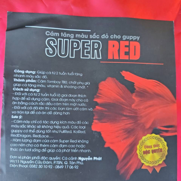 Super red ( guppy)